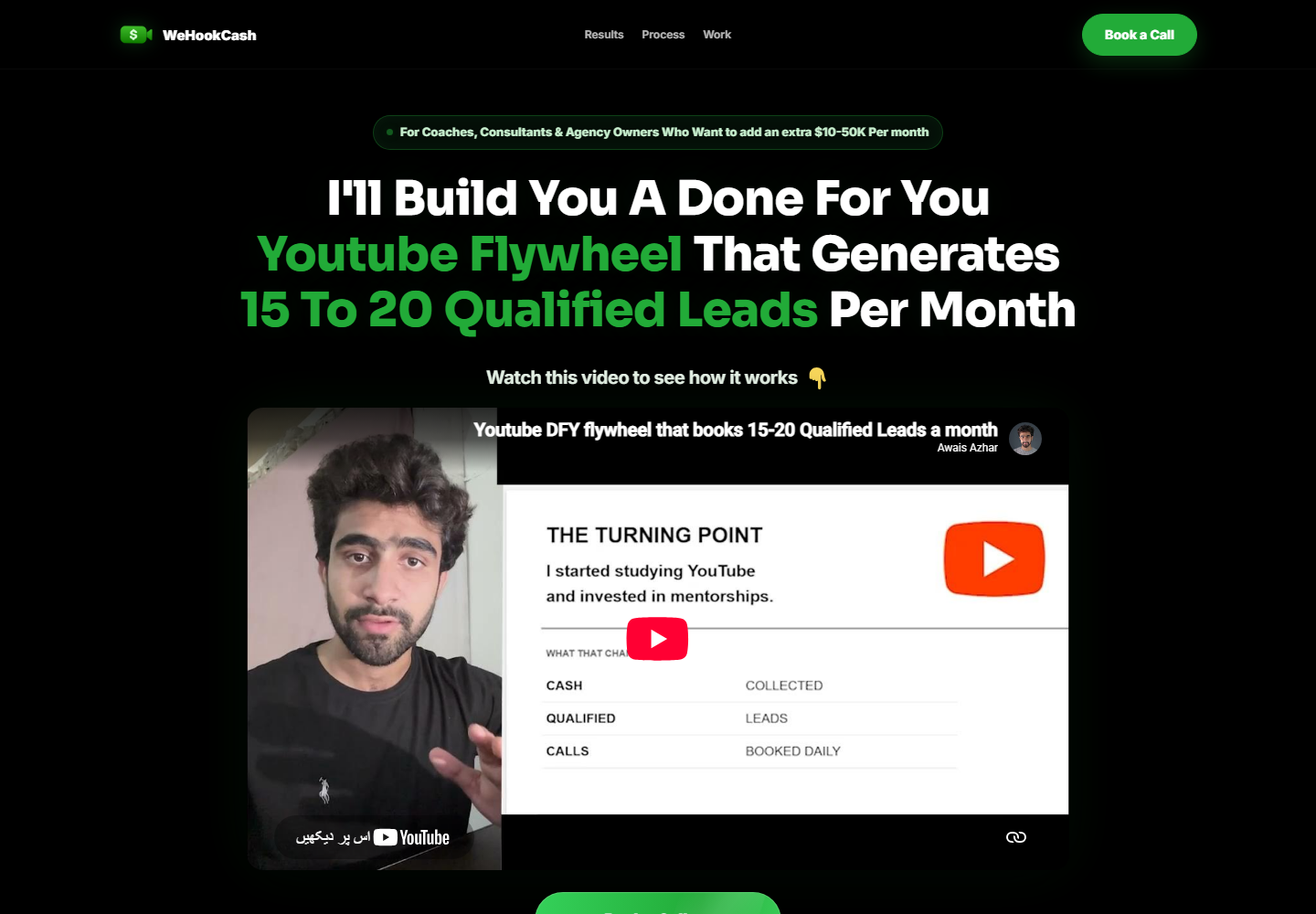 We Hook Cash conversion-focused website project by Irtaza Dev