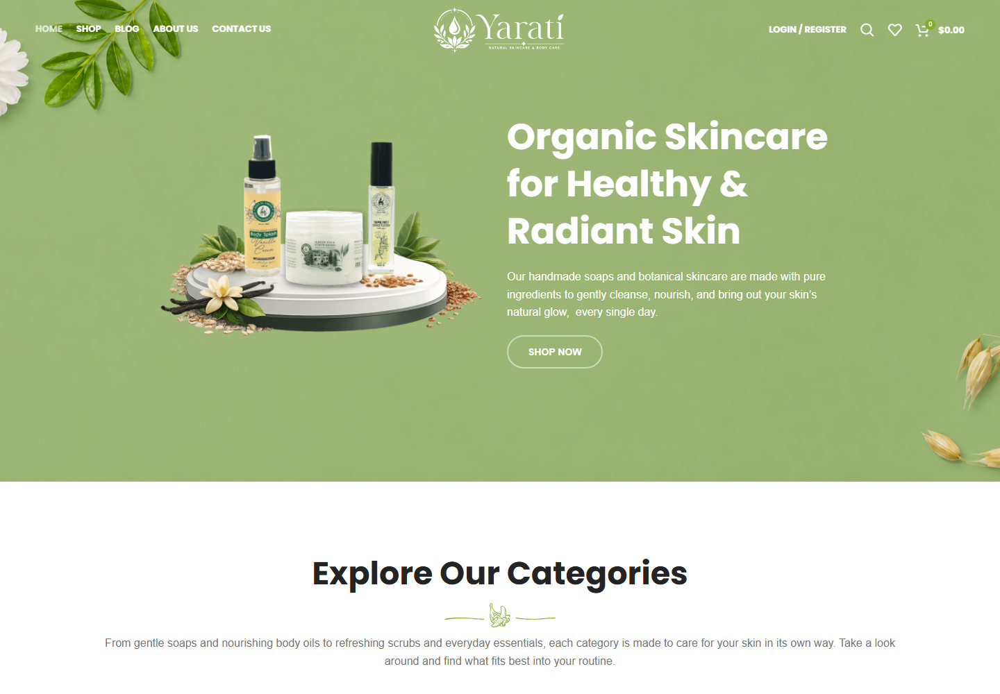 Yaratiz modern brand website project by Irtaza Dev