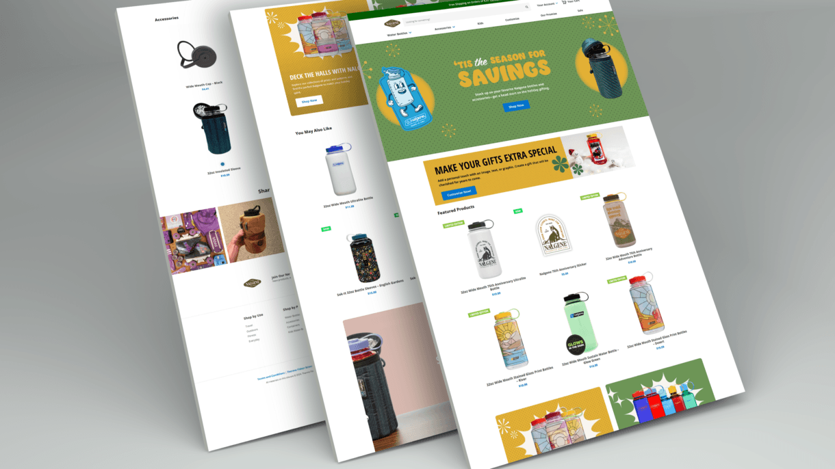 Nalgene – Sustainable Water Bottle Website