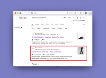 Next.de - High Rankings for German Fashion Keywords 41 Safari Yosemite freebie