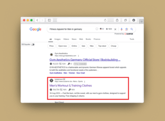 Lululemon - Ranking for Fitness Apparel Keywords in Germany 11 Safari Yosemite freebie 6