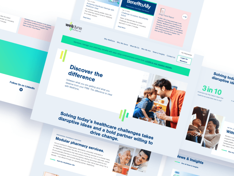 website mockup